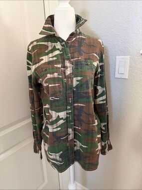 Denim & Supply Ralph Lauren Camo Shirt Jacket - Green, Brown, Black